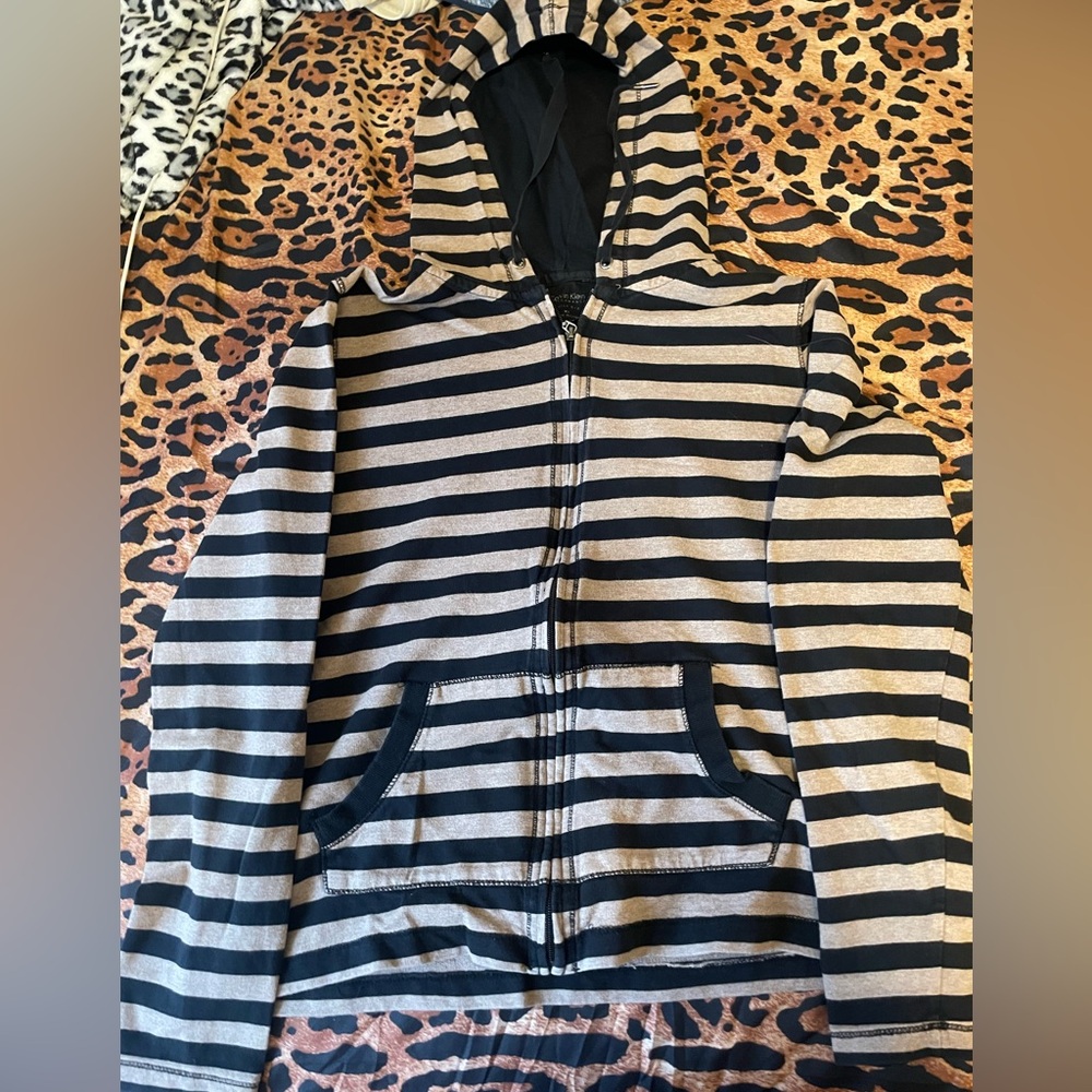 Striped Calvin Klein zip up size large